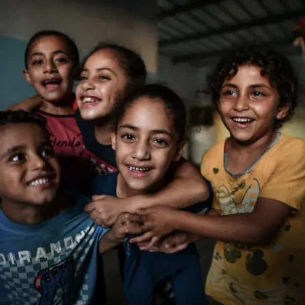 Child smiling in Gaza 6