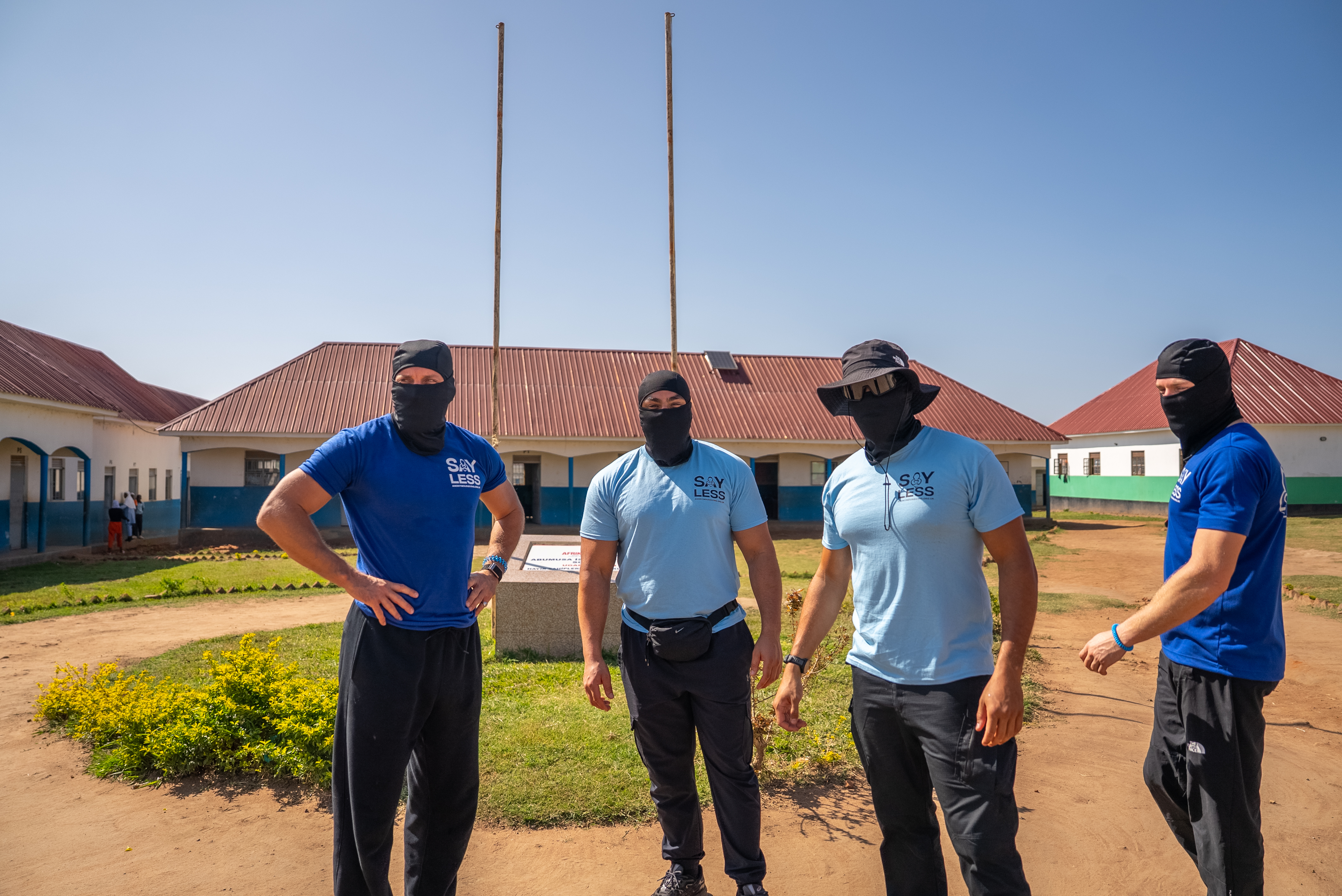 Volunteer group outdoors